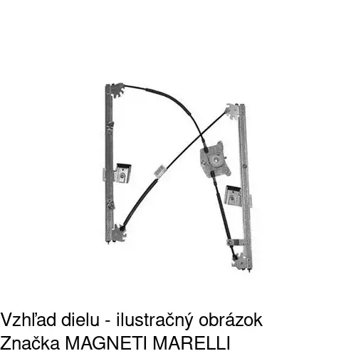 Mechanizmus sťahovania okna elektrický bez motora 9575PSG1 /POLCAR/ - obr. 2