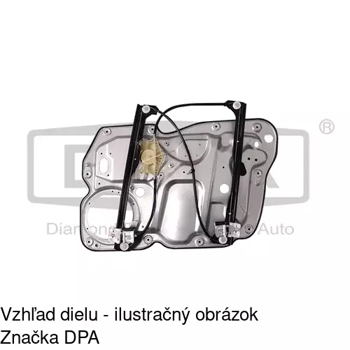 Mechanizmus sťahovania okna elektrický bez motora 9575PSG1 /POLCAR/ - obr. 3