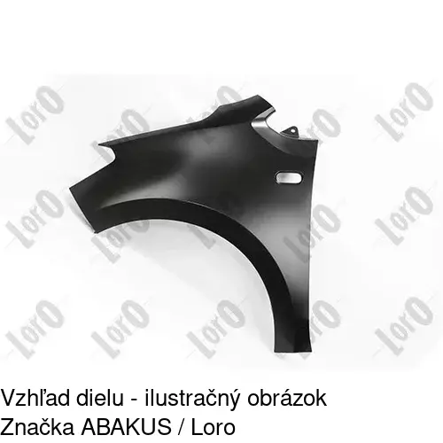 Predný blatník 95A101 /POLCAR/ - obr. 2