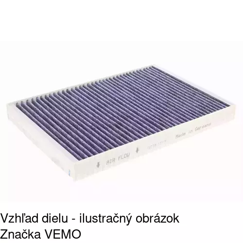 Kabínový filter s uhlíkom POLCAR S11-1023