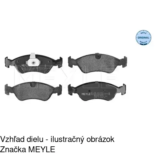 Brzdové dosky S70-0002 /POLCAR/ - obr. 5