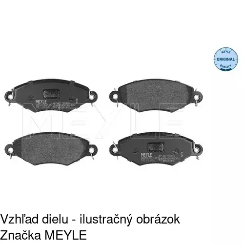 Brzdové dosky S70-0070 /POLCAR/ - obr. 5