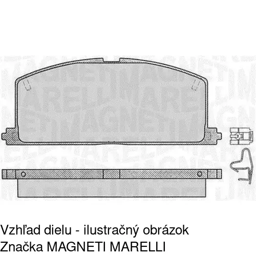 Brzdové dosky S70-0108 /POLCAR/ - obr. 2