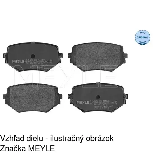 Brzdové dosky POLCAR S70-0231