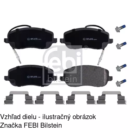Brzdové dosky S70-0250 /POLCAR/ - obr. 2