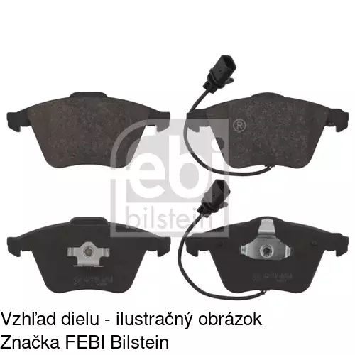 Brzdové dosky S70-0251 /POLCAR/ - obr. 1