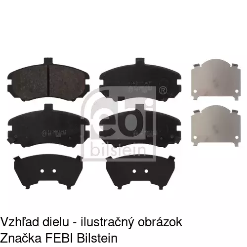 Brzdové dosky S70-0264 /POLCAR/ - obr. 3