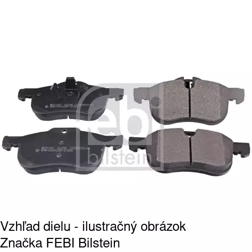 Brzdové dosky S70-0278 /POLCAR/ - obr. 1