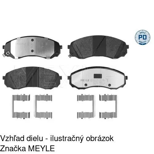 Brzdové dosky S70-0287 /POLCAR/ - obr. 3