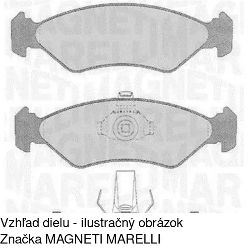 Brzdové dosky S70-0291 /POLCAR/ - obr. 1
