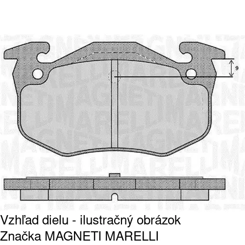 Brzdové dosky S70-0328 /POLCAR/ - obr. 2
