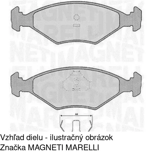 Brzdové dosky S70-0338 /POLCAR/ - obr. 5