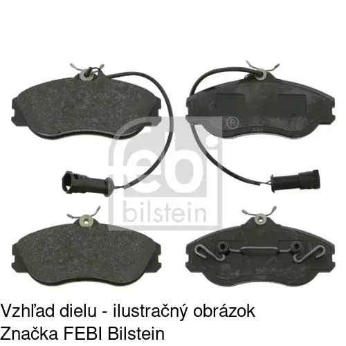 Brzdové dosky S70-0392 /POLCAR/ - obr. 2