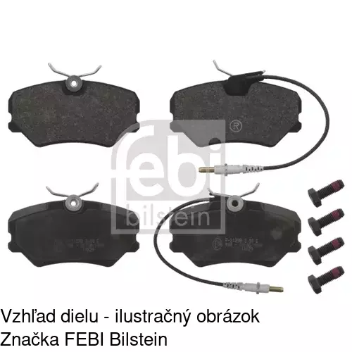 Brzdové dosky S70-0395 /POLCAR/ - obr. 3