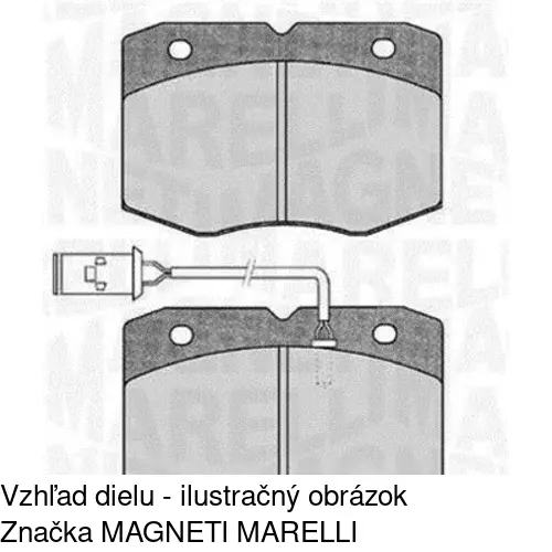 Brzdové dosky S70-0410 /POLCAR/ - obr. 2