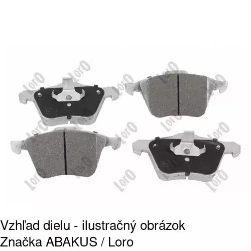 Brzdové dosky S70-1184 /POLCAR/ - obr. 4