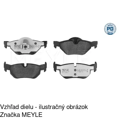 Brzdové dosky S70-1353 /POLCAR/ - obr. 1