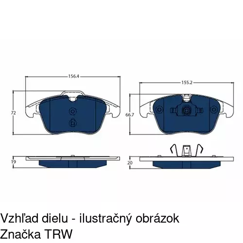 Brzdové dosky POLCAR S70-1439