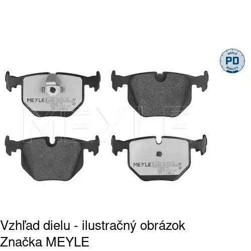 Brzdové dosky S70-1608 /POLCAR/ - obr. 3