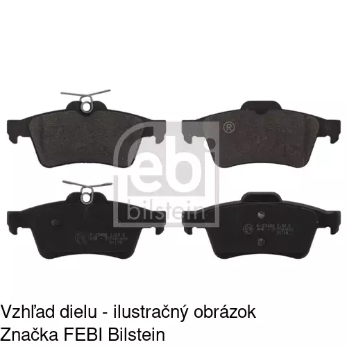 Brzdové dosky S70-2025 /POLCAR/ - obr. 1