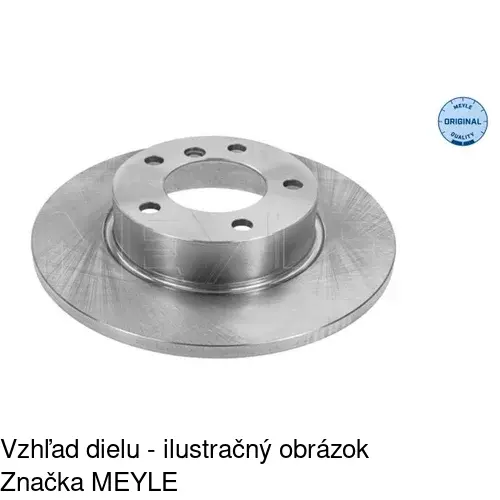 Brzdový kotúč POLCAR S71-0070