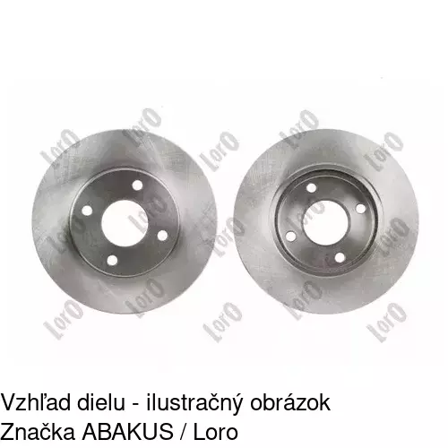 Brzdový kotúč S71-0124 /POLCAR/ - obr. 2