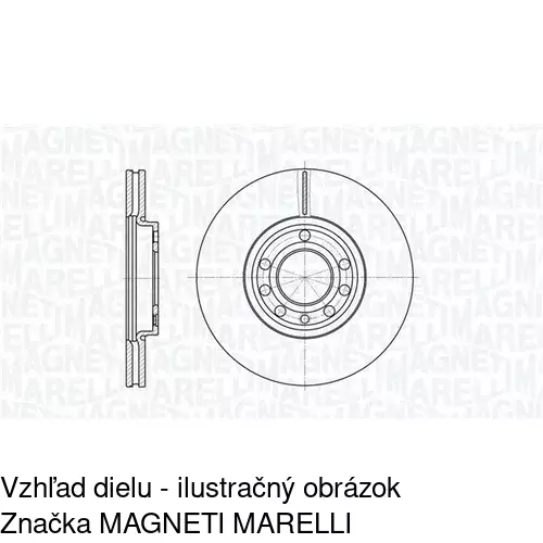 Brzdový kotúč POLCAR S71-0169