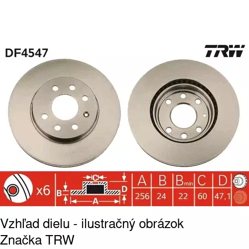 Brzdový kotúč S71-0210 /POLCAR/ - obr. 4