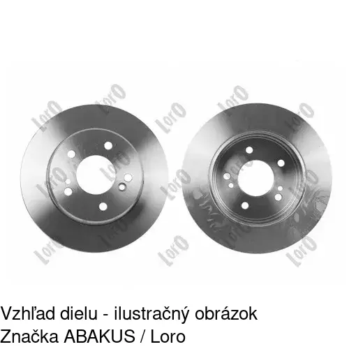 Brzdový kotúč POLCAR S71-1122