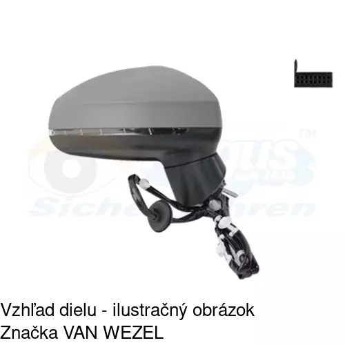 Vonkajšie zrkadlo 1300527M /POLCAR/ - obr. 3
