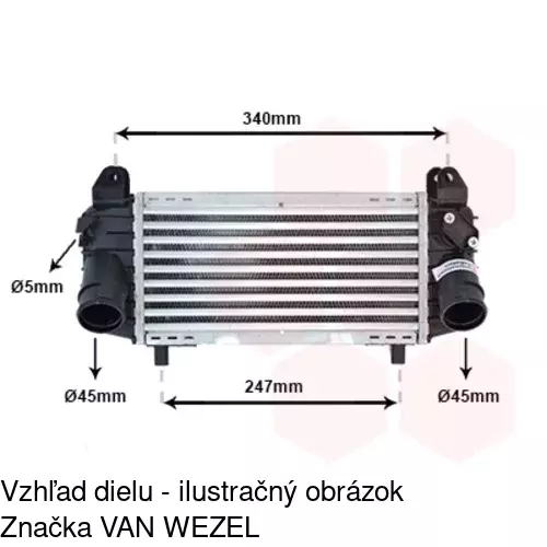 Chladiče vzduchu (Intercoolery) 1322J81X /POLCAR/ - obr. 3
