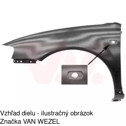 Predný blatník 132301-1 /POLCAR/ - obr. 3