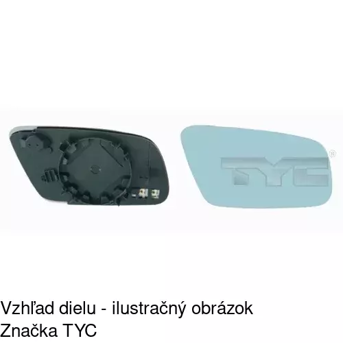 Sklo vonkajšieho zrkadla s držiakom 1323547E /POLCAR/ - obr. 5