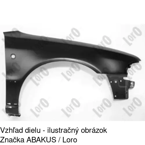 Predný blatník 132402-1 /POLCAR/ - obr. 1