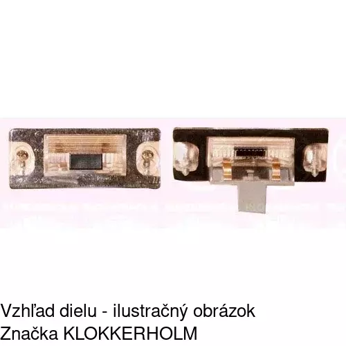 Svetlo na osvetlenie evidenčného čísla POLCAR 1324959S