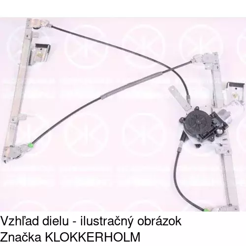 Mechanizmus sťahovania okna elektrický bez motora POLCAR 1324PSG1A