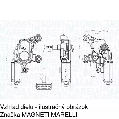 Motorček stieračov POLCAR 1324SWT2