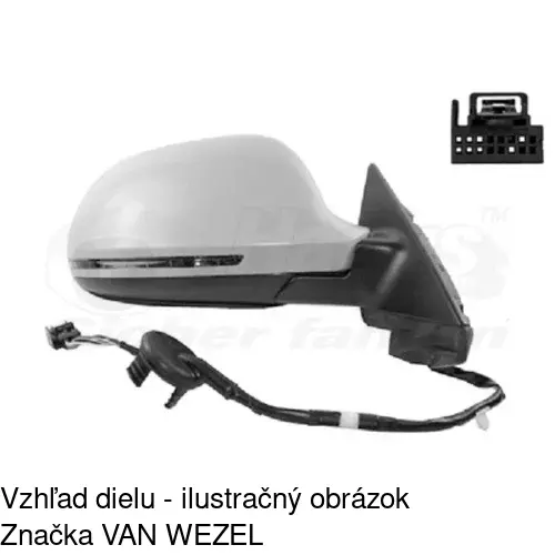 Vonkajšie zrkadlo 1332523M /POLCAR/ - obr. 2