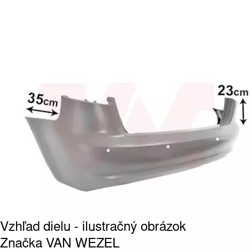 Zadný nárazník 133296-1 /POLCAR/ - obr. 1