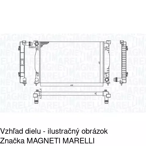 Chladiče vody 133408A8 /POLCAR/ - obr. 1