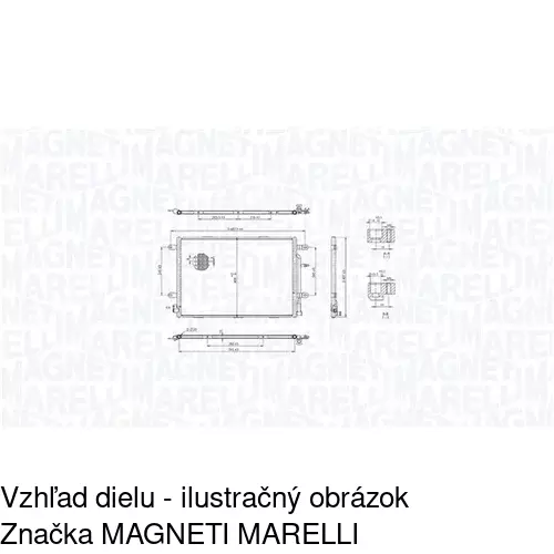 Chladiče klimatizácie POLCAR 1335K82X