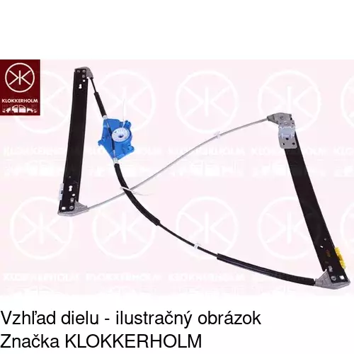 Mechanizmus sťahovania okna elektrický bez motora POLCAR 1335PSG1E
