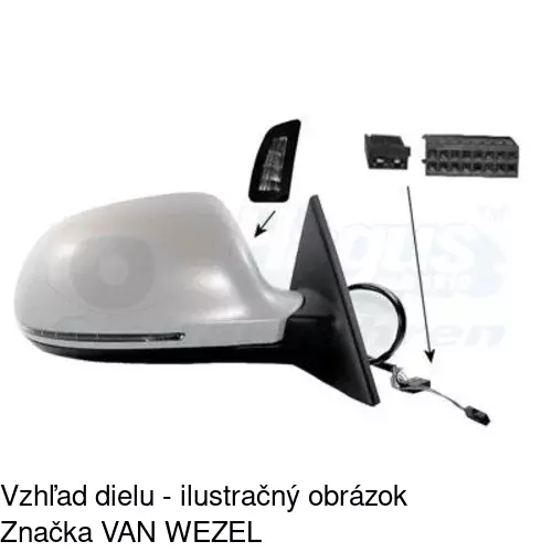 Rám vonkajšieho zrkadla 133755PM /POLCAR/ - obr. 5