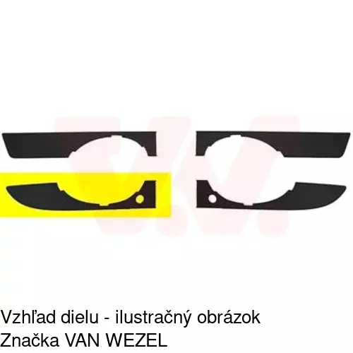 Rámik hmlového svetla 13382714 /POLCAR/ - obr. 1