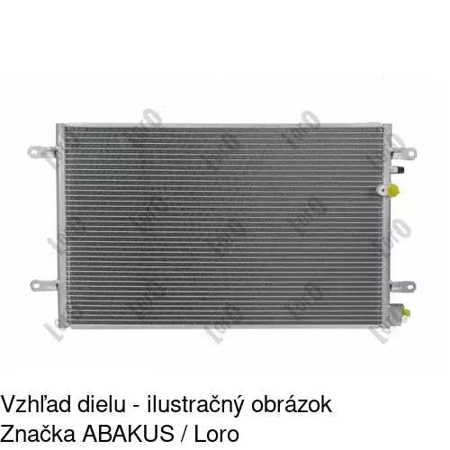 Chladiče klimatizácie 1338K8C1S /POLCAR/ - obr. 3