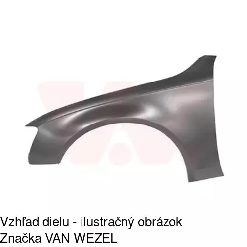 Predný blatník 13D101 /POLCAR/ - obr. 3