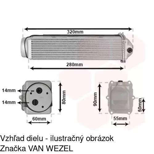 Chladiče vzduchu (Intercoolery) POLCAR 13E1J81X