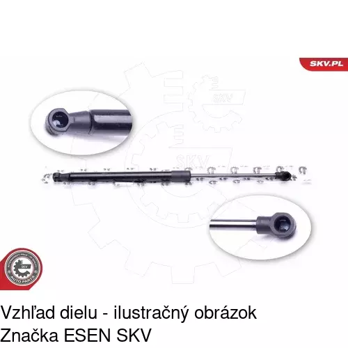 Plynová pružina 1408ASD /POLCAR/ - obr. 5