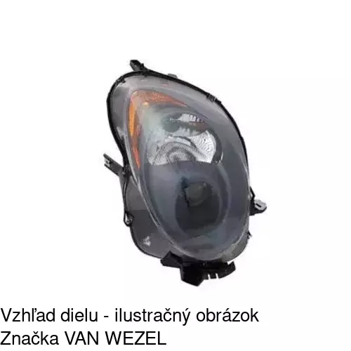 Hlavný reflektor 1425094E /POLCAR/ - obr. 2