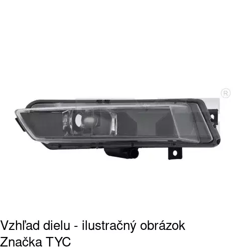 Hmlové svetlo - predné 2001296E /POLCAR/